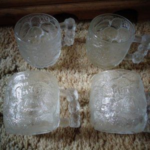 4 McDonald's Flinstones Mugs